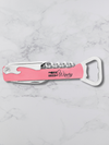 Branded Wine Opener — Custom Laser Engraved Leatherette Multi-Tool with Logo pink