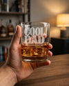 Cool Dad Whiskey Glass — Officially Certified Personalized Laser Etched Rocks Glass, Father's Day Gift from Daughter or Son