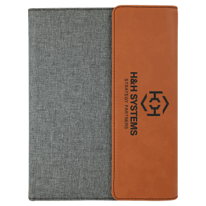***Branded Personalized Leatherette & Canvas Portfolio