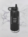 40 oz custom engaved water bottle black