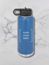 40 oz custom engaved water bottle  Royal Blue