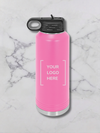 40 oz custom engaved water bottle Pink