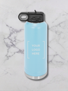 40 oz custom engaved water bottle Light Blue