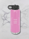 40 oz custom engaved water bottle  Light Purple