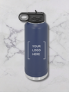 40 oz custom engaved water bottle  Navy Blue