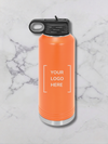 40 oz custom engaved water bottle Orange