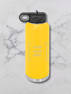 40 oz custom engaved water bottle Yellow