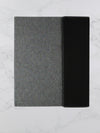 Large Branded Personalized Leatherette & Canvas Portfolio Black