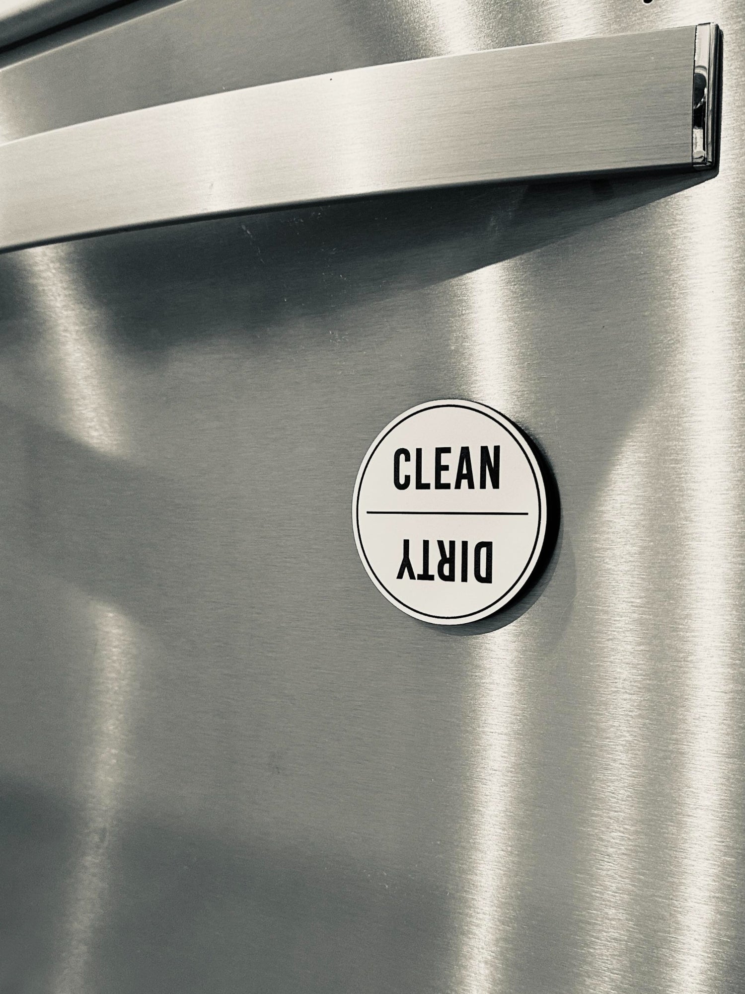 Laser Engraved Clean/Dirty Dishwasher Magnet — Wood Kitchen Magnet Sign