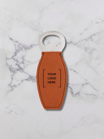 Leatherette Bottle Opener with Magnet