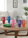 Personalized 40oz Travel Mug with Handle — Custom Laser Engraved Tumbler

