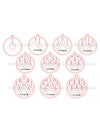 Personalized Our Family Wooden Ornament — Laser Engraved with Family Names & Pet Paw Prints