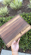 Personalized Walnut Cutting Board — Laser Engraved Large Charcuterie Board with Custom Design