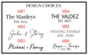 Personalized Wood & Marble Serving Board — Laser Engraved Acacia with Custom Name Fonts