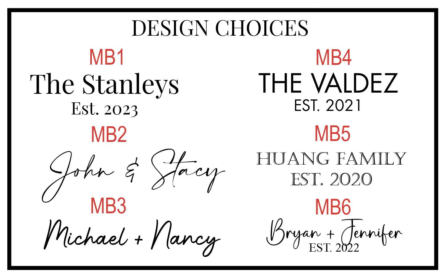 Personalized Wood & Marble Serving Board — Laser Engraved Acacia with Custom Name Fonts