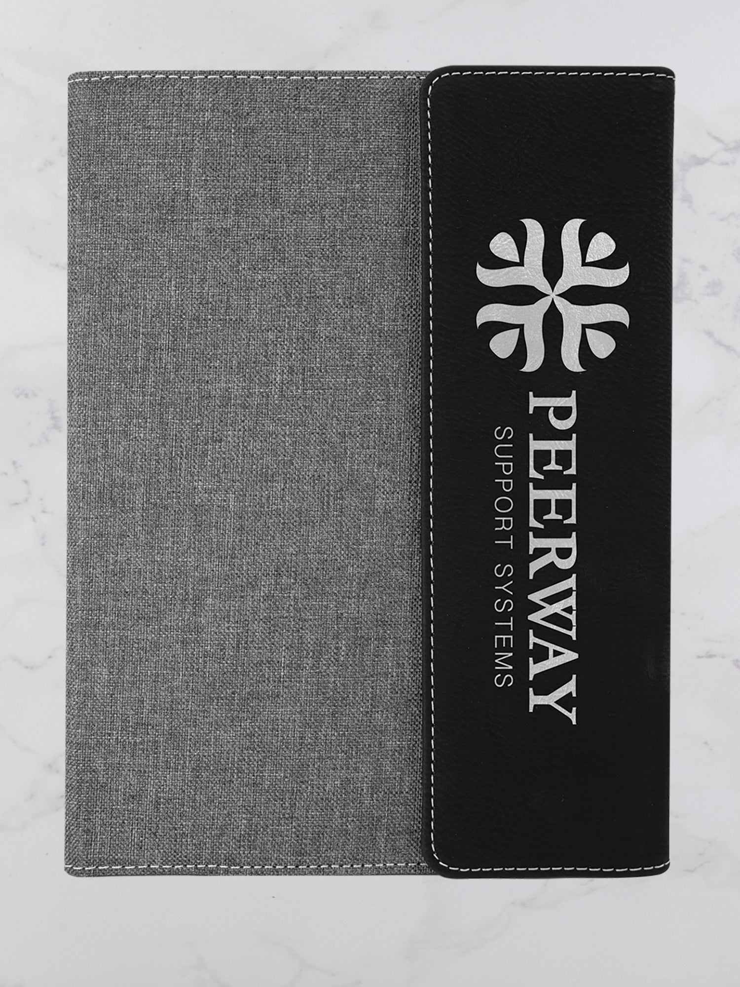 Small Branded Personalized Leatherette & Canvas Portfolio