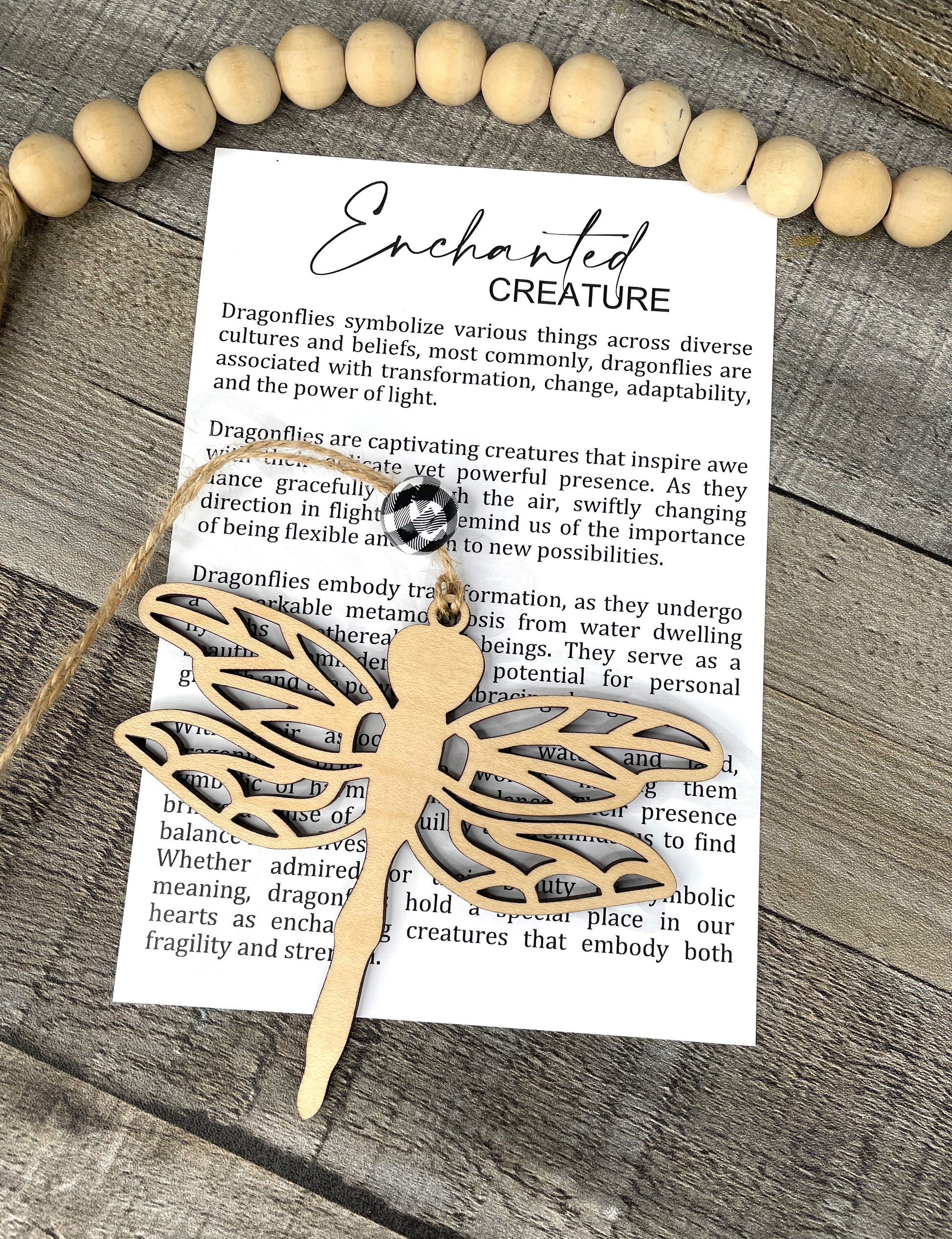 The Enchanted Creature — Dragonfly Story Charm | Gift for Change, Growth & New Chapters
