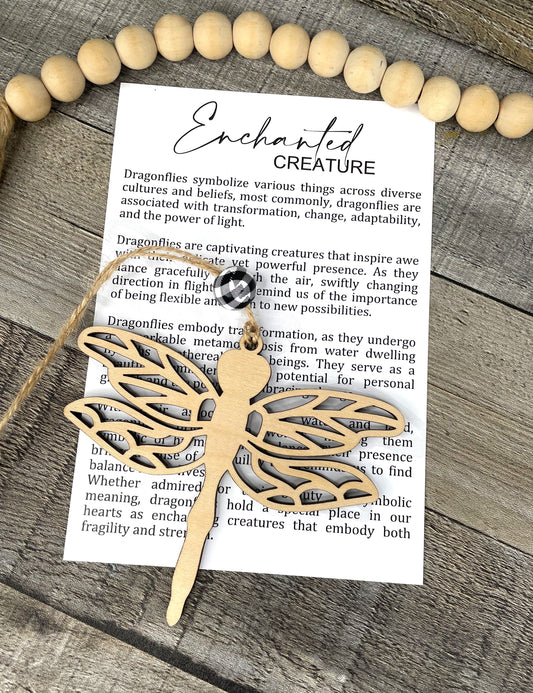 The Enchanted Creature — Dragonfly Story Charm | Gift for Change, Growth & New Chapters
