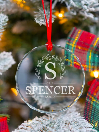 *Monogram Family Ornament V1