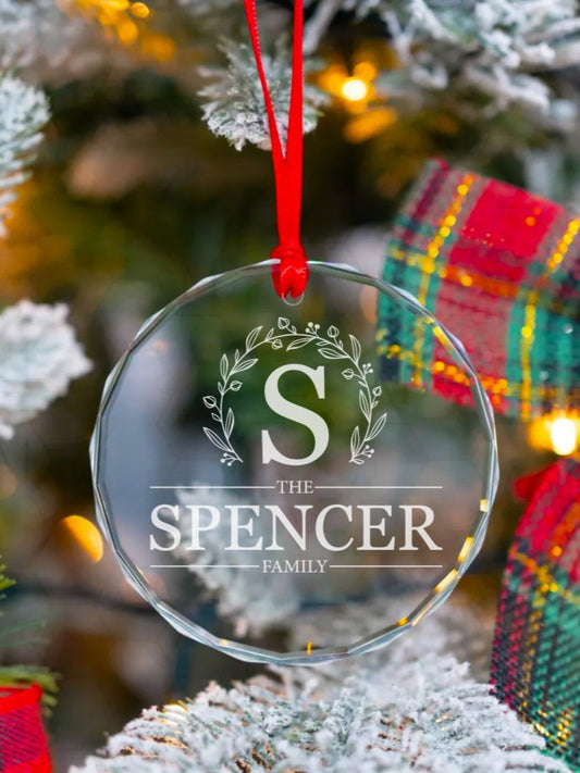 *Monogram Family Ornament V1