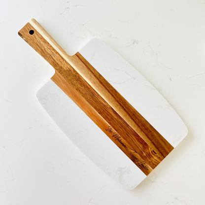 Wood & Marble Serving Board