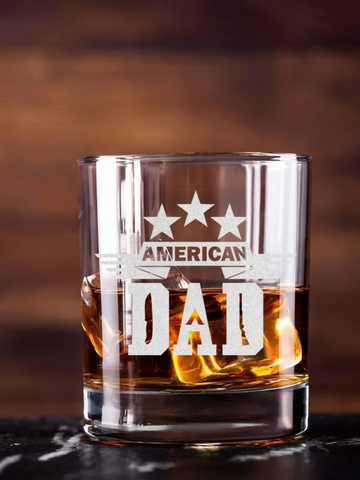 American Dad Whiskey Glass