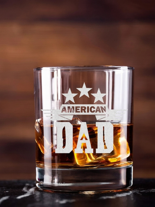 American Dad Whiskey Glass