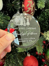 Baby's First Christmas Glass Ornament