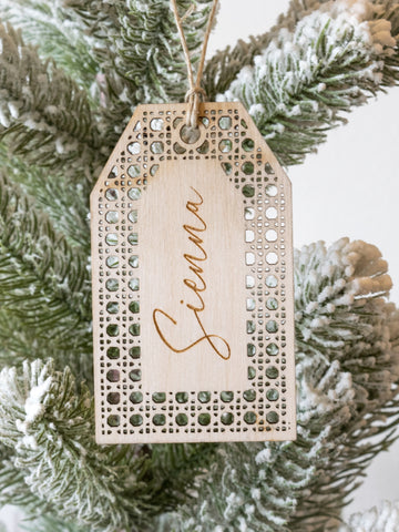 Rattan Stocking Tag
