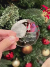 Baby's First Christmas Glass Ornament