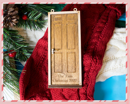 Mini Front Door Christmas Ornament